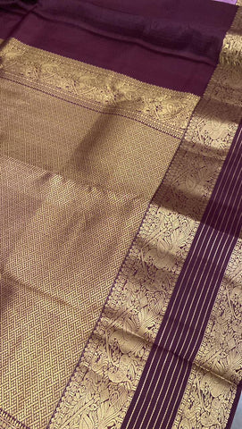 Pure Zari handloom Kanjeevaram silk mark certified saree