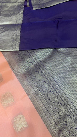 Half mix Kanjeevaram silk saree