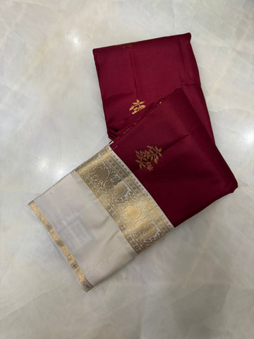 Pure Kanjeevaram silk mark certified saree