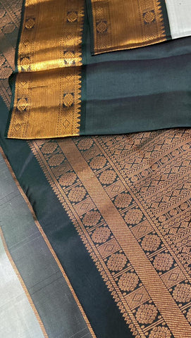 Pure Zari handloom Kanjeevaram silk mark certified saree