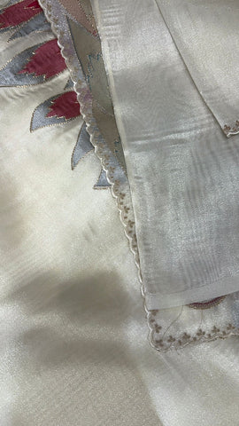 Pure tissue organza saree