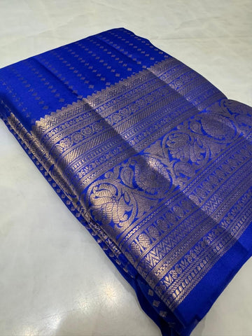 Pure zari handloom Kanjeevaram silk mark certified saree