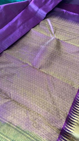 Pure Zari handloom Kanjeevaram silk mark certified saree