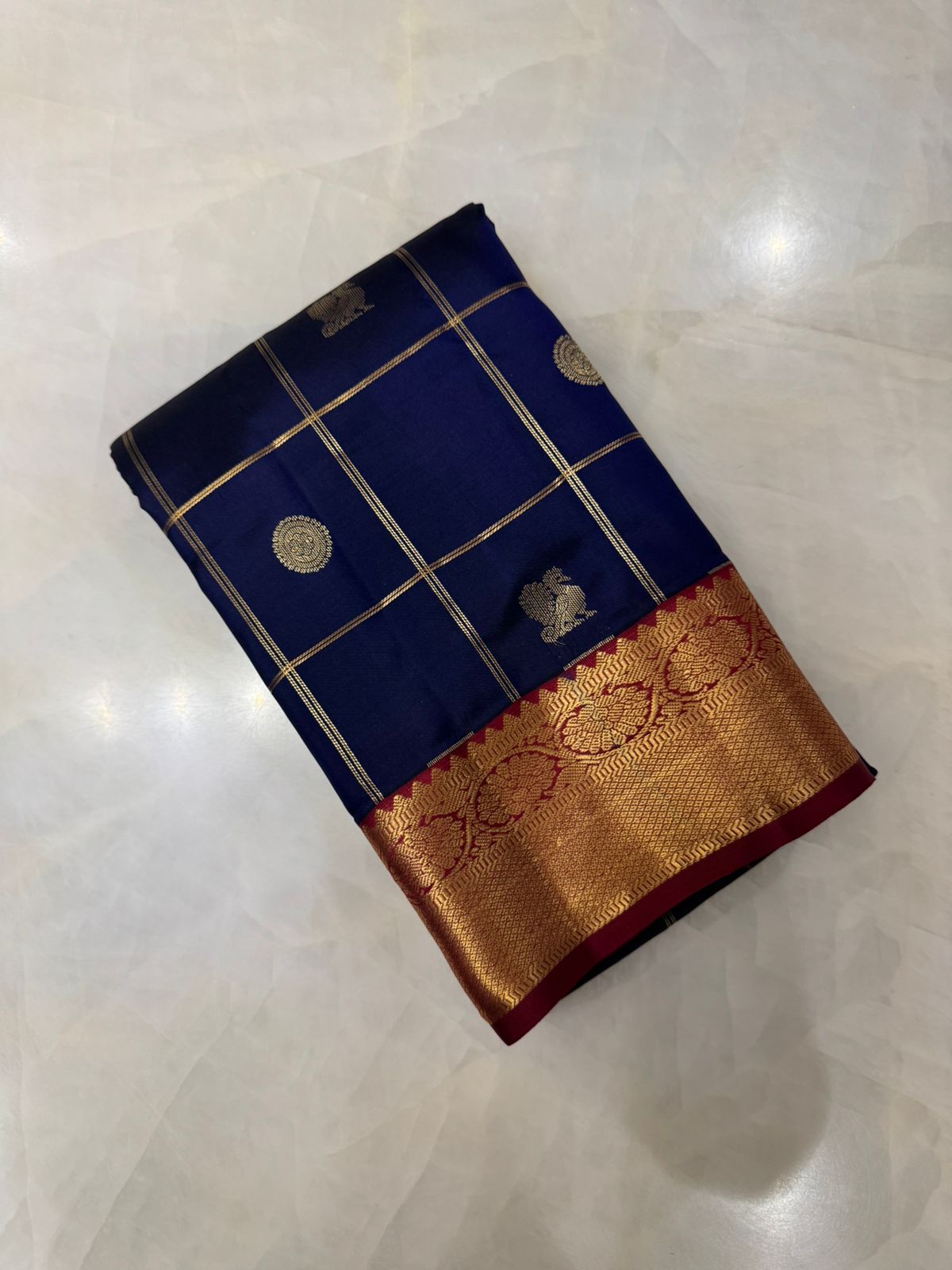 Pure Kanjeevaram silk mark certified saree