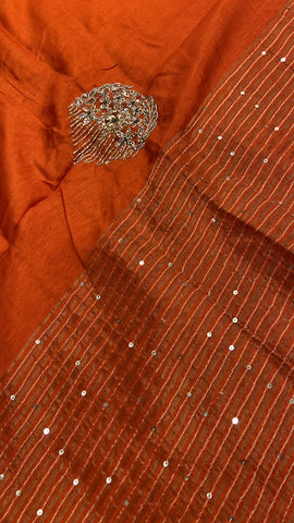 Pure Chinnon Saree