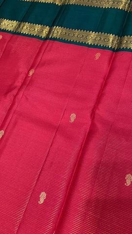 Pure Zari handloom Kanjeevaram silk mark certified saree