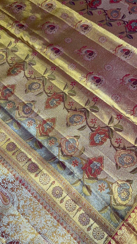 ‘The Rajnandini’ Kanjeevaram- Pure 1G zari handloom Kanjeevaram silk mark certified saree