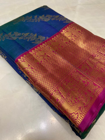 Pure zari handloom Kanjeevaram silk mark certified saree