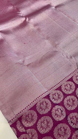 Half mix Kanjeevaram silk saree