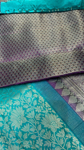 Pure zari handloom Kanjeevaram silk mark certified saree