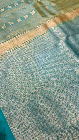 Half mix Kanjeevaram silk saree