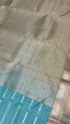 Half mix Kanjeevaram silk saree