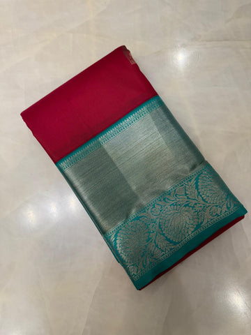 Pure Kanjeevaram silk mark certified saree