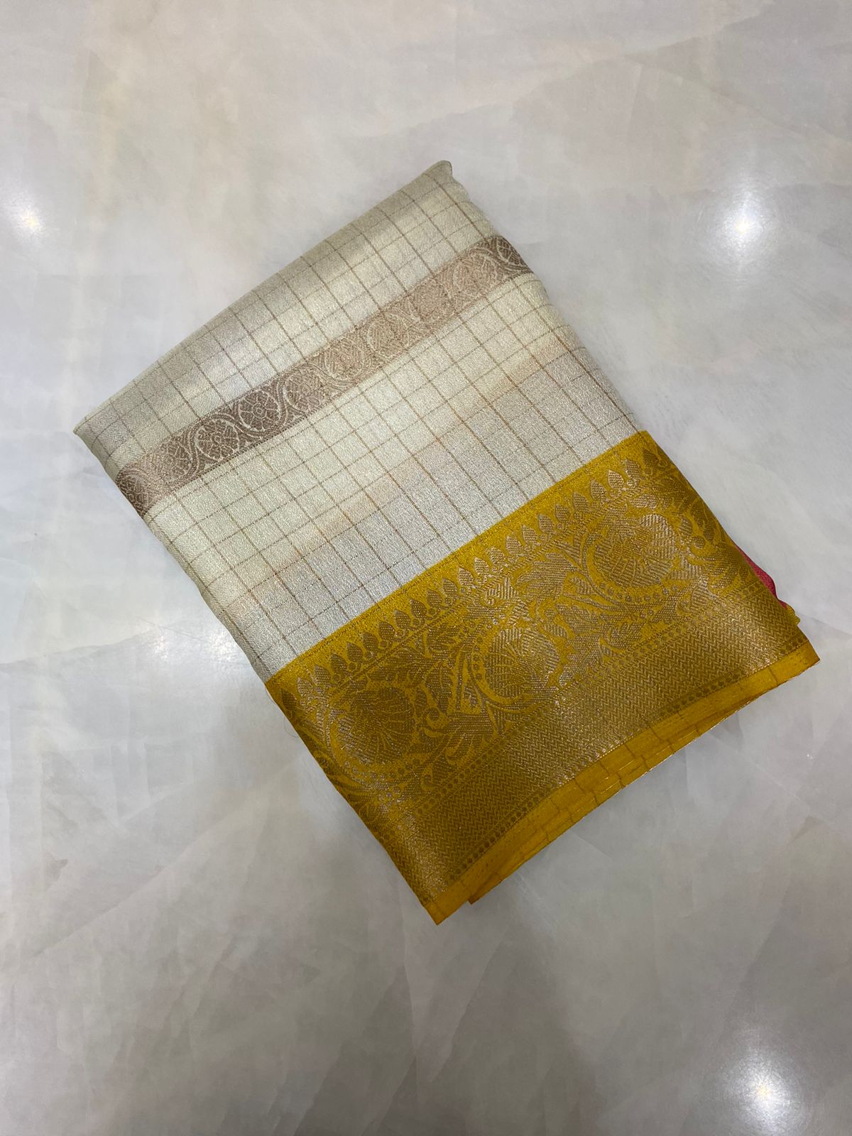 Premium butter crepe silk saree
