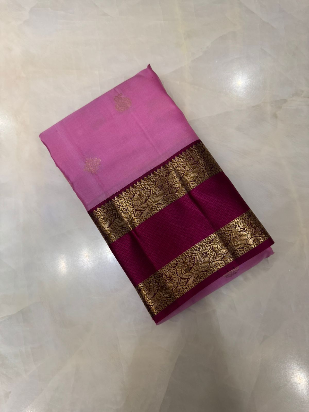 Pure Kanjeevaram silk mark certified saree
