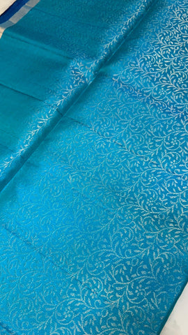 Pure handloom Kanjeevaram soft silk mark certified saree