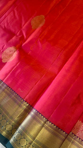 Pure zari handloom Kanjeevaram silk mark certified saree