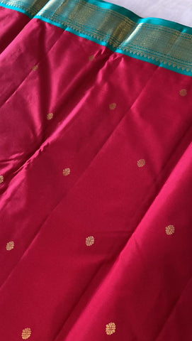 Pure zari handloom Kanjeevaram silk mark certified saree