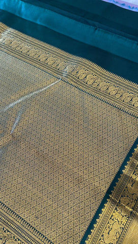 Pure zari handloom Kanjeevaram silk mark certified saree