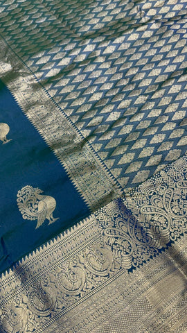 Half mix Kanjeevaram silk saree