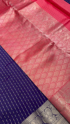 Half Mix Kanjeevaram Silk Saree