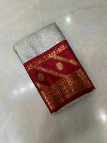 Semi Kanchipuram silk saree✨