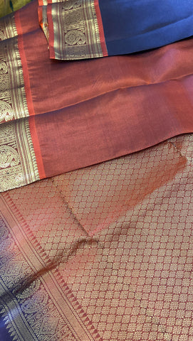 Half mix Kanjeevaram silk saree