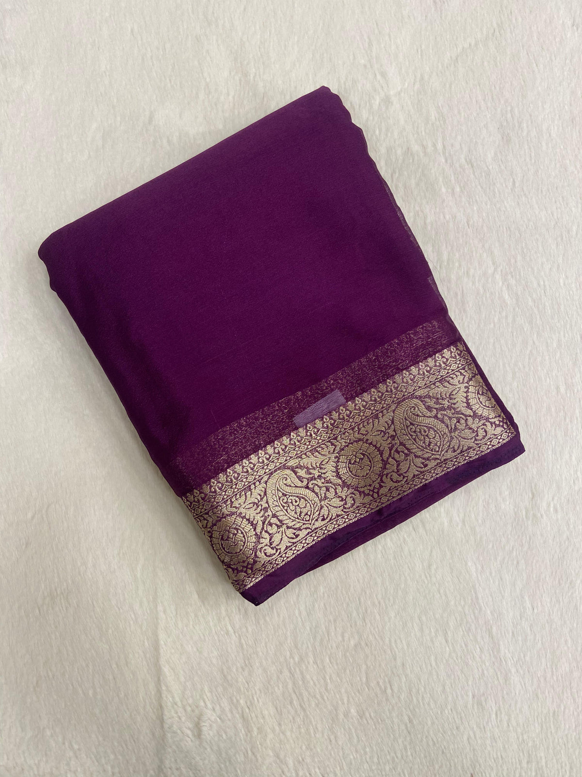 Semi crepe Mysore silk saree