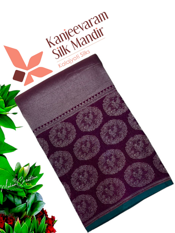 Half mix Kanjeevaram silk saree