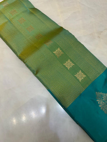 Half mix Kanjeevaram silk saree