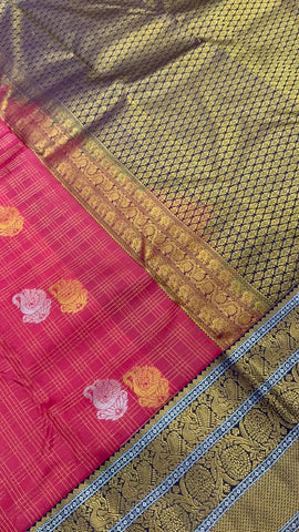 Pure Kanjeevaram silk mark certified saree