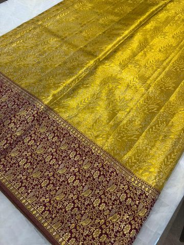 Pure Kanjeevaram silk mark certified saree