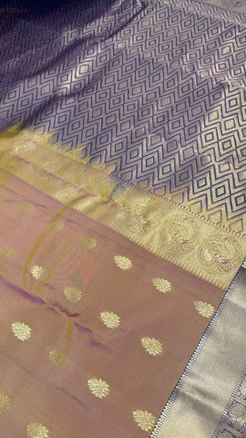 Half Mix Kanjeevaram Silk Saree
