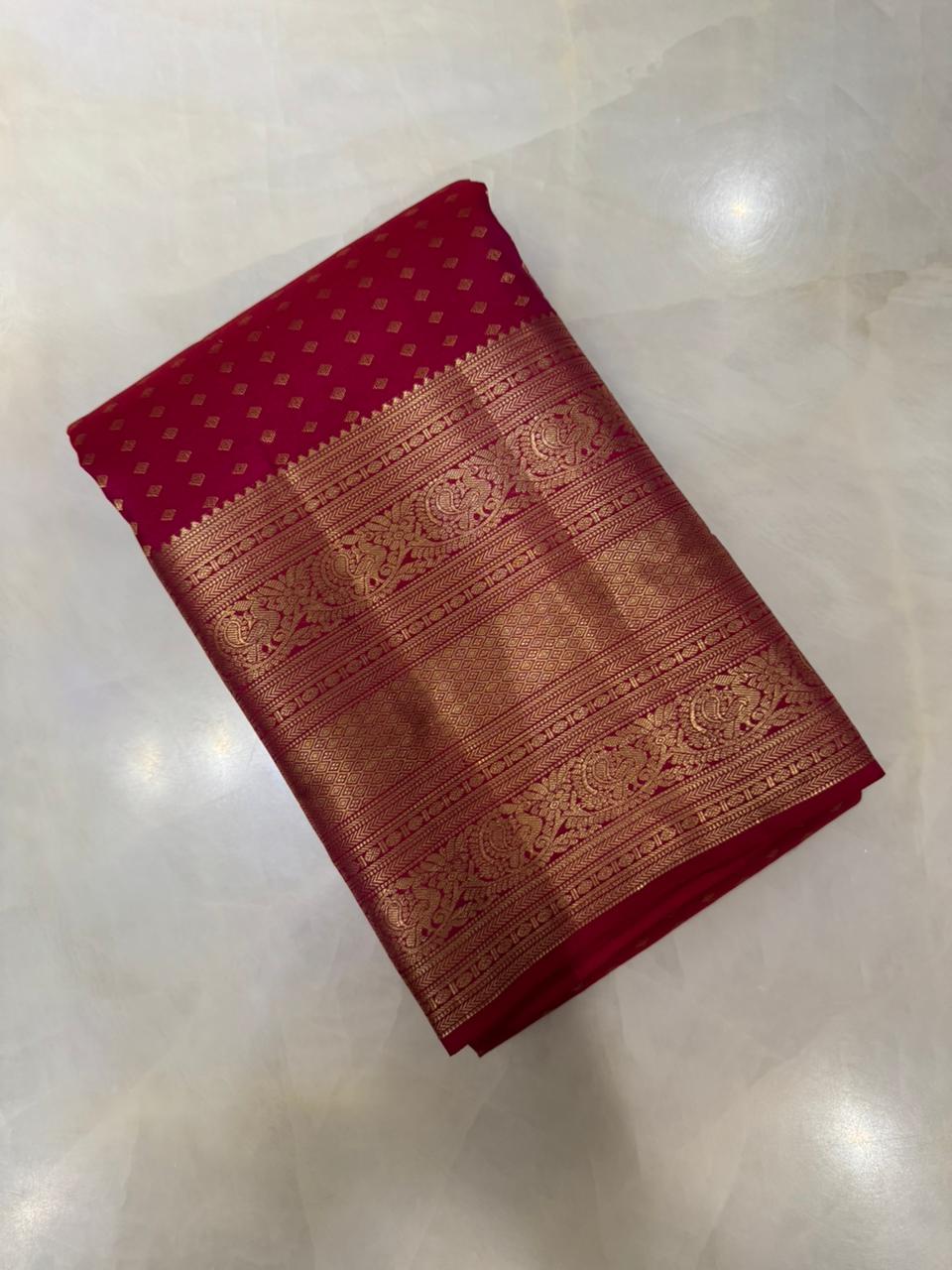 Pure zari handloom Kanjeevaram silk mark certified saree