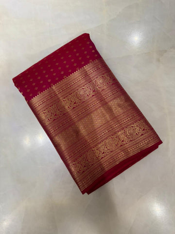 Pure zari handloom Kanjeevaram silk mark certified saree