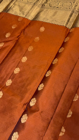 Half mix kanjeevaram silk saree