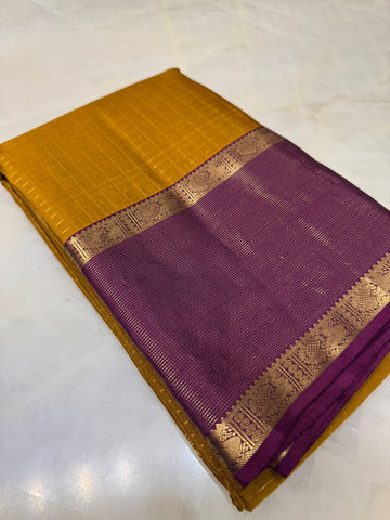 Pure Kanjeevaram silk mark certified saree