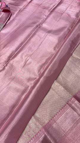 Pure Kanjeevaram silk saree with meenakari weaves - Silk mark certified