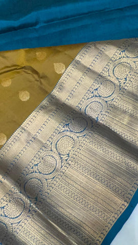 Half mix Kanjeevaram silk saree