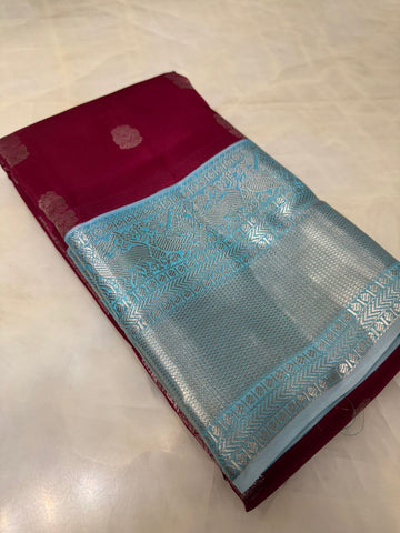 Half mix Kanjeevaram silk saree