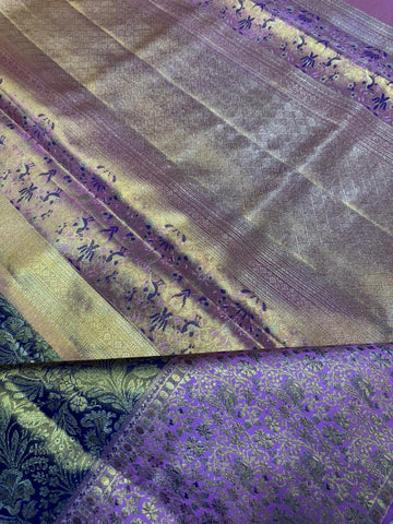 Pure Kanjeevaram silk mark certified saree