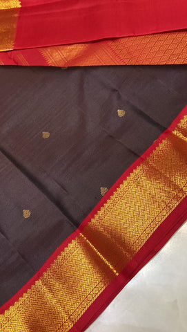 Pure zari handloom Kanjeevaram silk mark certified saree