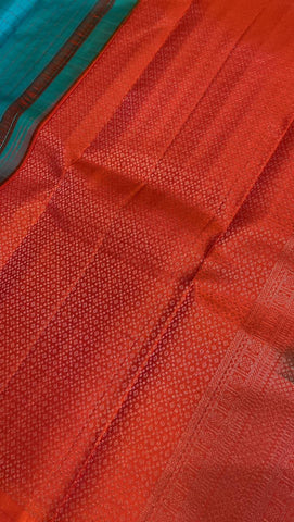 Pure Zari handloom Kanjeevaram silk mark certified saree