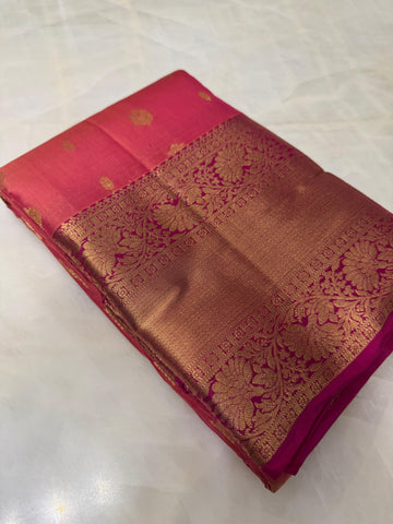 Half mix kanjeevaram silk saree