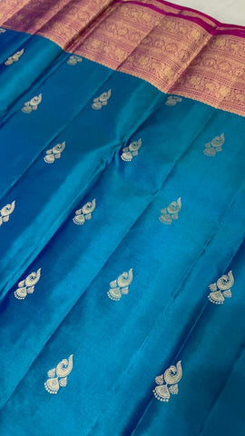 Pure handloom Kanjeevaram silk mark certified saree