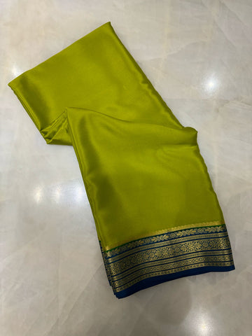 Pure crepe mysore silk saree silk mark certified 100 GSM