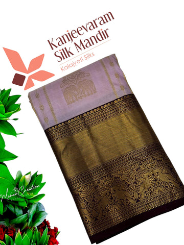 Pure Kanjeevaram Silk certified saree
