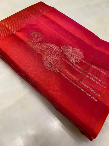 Pure Zari handloom Kanjeevaram silk mark certified saree