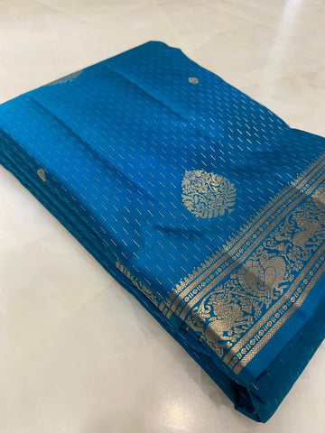 Pure Zari handloom Kanjeevaram silk mark certified saree