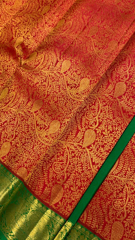 Pure zari handloom Kanjeevaram silk mark certified saree